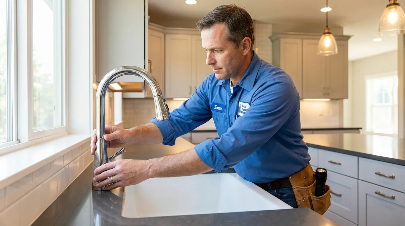 Kitchen faucet installation by Johns Plumbing LLC in Danby